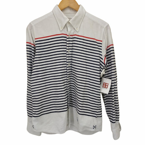 ユニフォームエクスペリメント uniform experiment PANEL BORDER FLANNEL B.D SHIRT メンズ 1