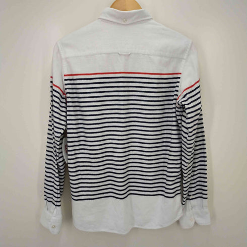 ユニフォームエクスペリメント uniform experiment PANEL BORDER FLANNEL B.D SHIRT メンズ 1