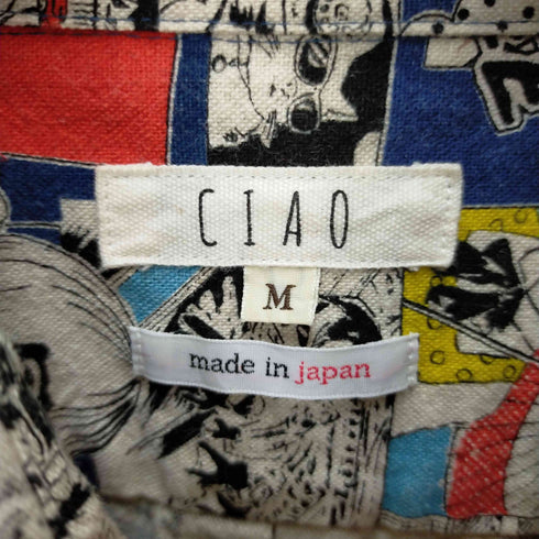 チャオ CIAO 総柄長袖シャツ メンズ M