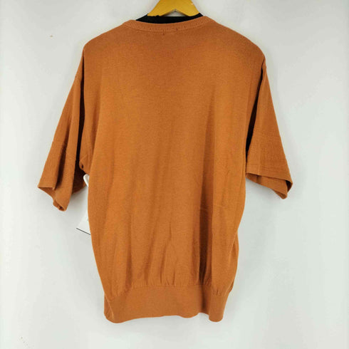 ハーディエミス hardy amies フロントラバー刺繍デザイン S/S ニット メンズ import:L