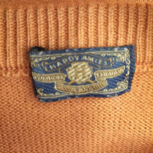 ハーディエミス hardy amies フロントラバー刺繍デザイン S/S ニット メンズ import:L