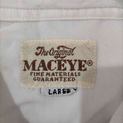 マックアイ Maceye ボックスシルエット レーヨンオープンカラーシャツ メンズ JPN:L