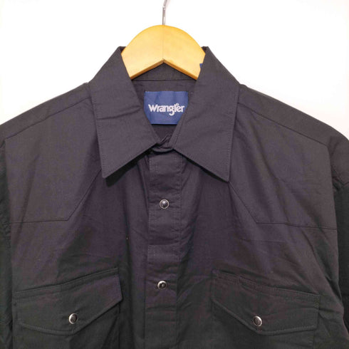 ラングラー Wrangler Long Sleeve Western Shirt(Black) ブラックウエスタンシャツ メンズ M