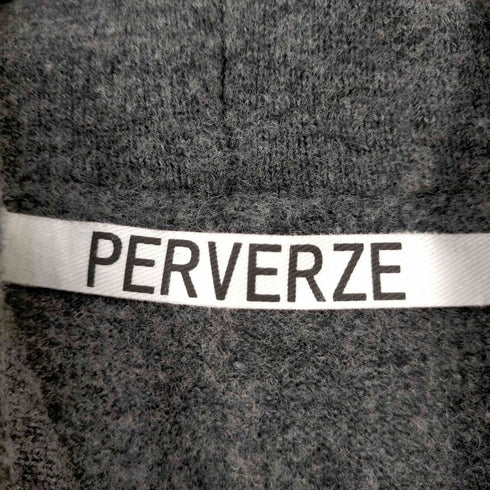 パーバーズ PERVERZE Hoodie Knit Long Coat レディース FREE