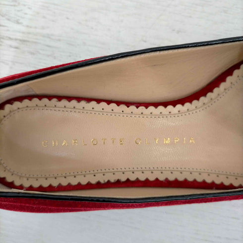 シャーロットオリンピア CHARLOTTE OLYMPIA KITTY ベロア 猫パンプス レディース EUR:35