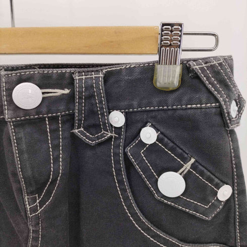 バーバリーズブルーレーベル BURBERRYS BLUE LABEL ブラック デニム ミニ スカート レディース UK:25