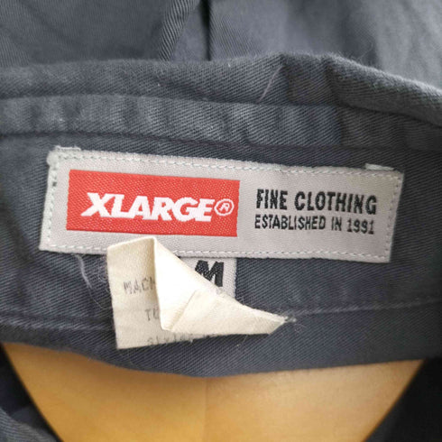 エクストララージ X-LARGE フロントジップ S/S シャツ メンズ import:M