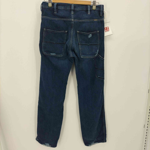 ディーゼル DIESEL ロゴプレート ダメージ加工 裏ポケ チェック柄 ボタンフライ デニムパンツ Y2K メンズ W28 L30