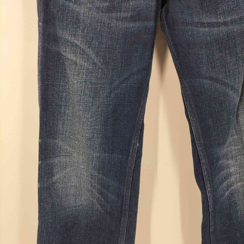 ディーゼル DIESEL ロゴプレート ダメージ加工 裏ポケ チェック柄 ボタンフライ デニムパンツ Y2K メンズ W28 L30