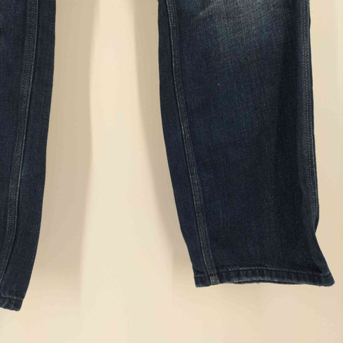 ディーゼル DIESEL ロゴプレート ダメージ加工 裏ポケ チェック柄 ボタンフライ デニムパンツ Y2K メンズ W28 L30