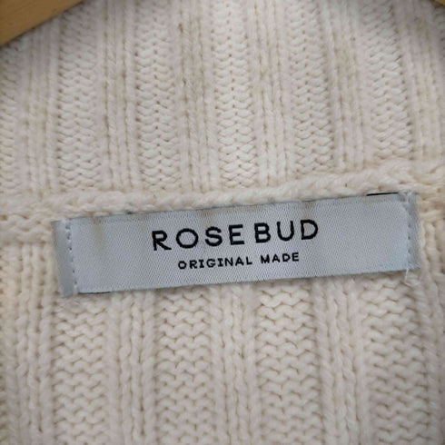 ローズバッド ROSE BUD ニットドッキングストライプシャツワンピース レディース FREE