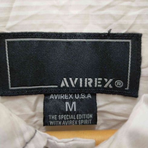 アヴィレックス AVIREX ボックスシルエットストライプシャツ メンズ JPN:M