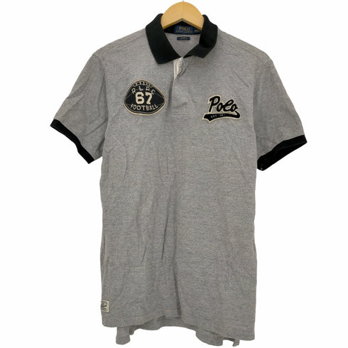 ポロラルフローレン POLO RALPH LAUREN ワッペン装飾 ラガーシャツ メンズ import:L