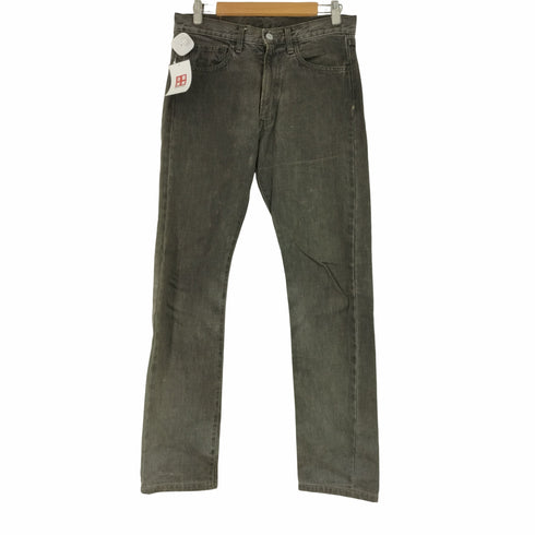 シップス SHIPS ストレートブラックデニムパンツ メンズ 32/32