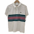 ラコステ LACOSTE SLIM FIT ボーダー柄 ワッペン ポロシャツ メンズ import:M