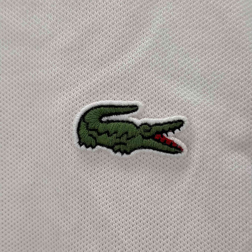 ラコステ LACOSTE SLIM FIT ボーダー柄 ワッペン ポロシャツ メンズ import:M