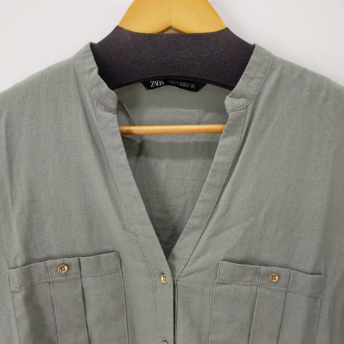 ザラ ZARA シャツブラウス レディース M