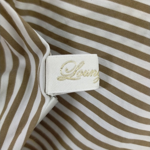 ラウンジドレス Loungedress ストライプBIGシャツ レディース FREE