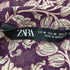 ザラ ZARA シアーブラウス 総柄 レディース import:M