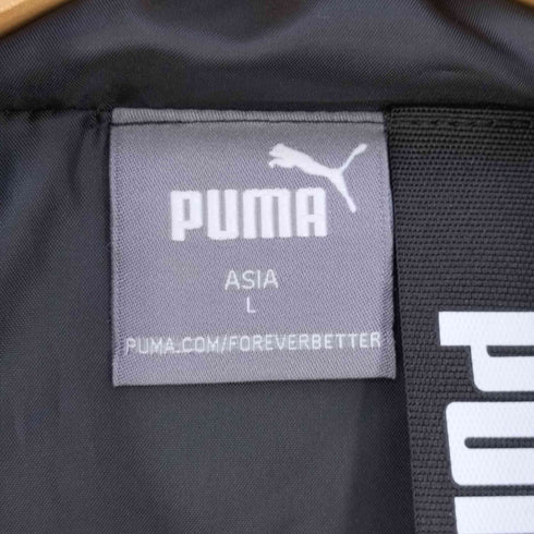 プーマ PUMA ロゴプリント フーデッド中綿ジャケット メンズ JPN:L