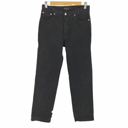 アニエスベーオム Agnes b.homme ボタンフライブラックデニムパンツ メンズ 31