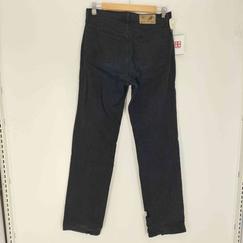アニエスベーオム Agnes b.homme ボタンフライブラックデニムパンツ メンズ 31
