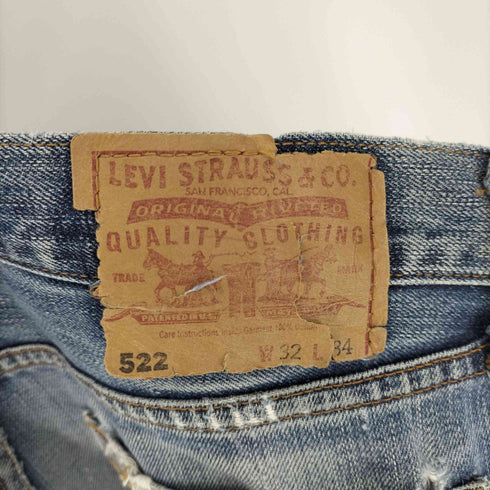 リーバイス Levis 01年製 522ダメージデニムパンツ メンズ 32/34