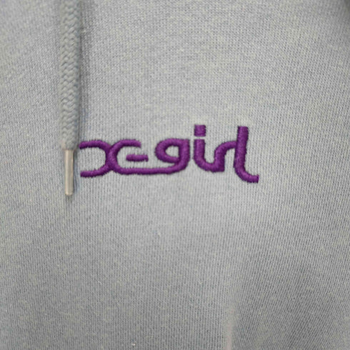 エックスガール X-girl GRRRL POWER SWEAT HOODIE レディース M