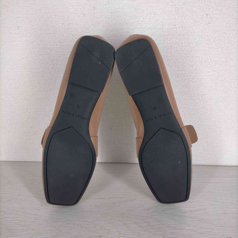 チャールズキース CHARLES & KEITH メタリックアクセント ペニーローファー レディース 35