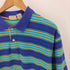 エルエルビーン L.L.Bean 90-00s USA製 鹿の子 マルチカラー ボーダー ポロシャツ メンズ import:M