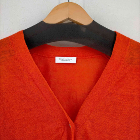 ビューティーアンドユースユナイテッドアローズ BEAUTY & YOUTH UNITED ARROWS 麻Vネックカーディガン -UVケア/ウォッシャブル- レディース