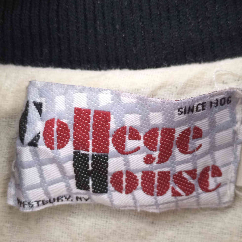 COLLEGE HOUSE バックプリント ナイロン スタジャン メンズ import:M
