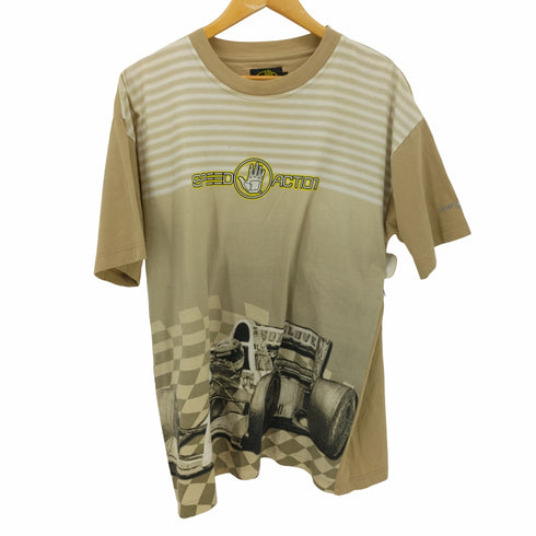ボディーグローブ BODY GLOVE 00S SPEED ACTION レーサー プリント Tシャツ メンズ JPN:M