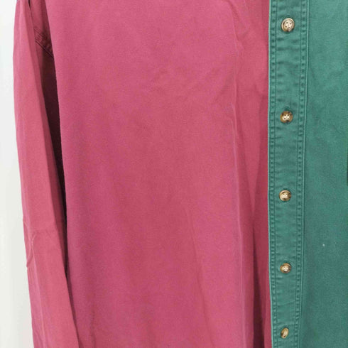APPAREL WORKSHOP マルチカラー 切替 コットン L/S シャツ メンズ JPN:L