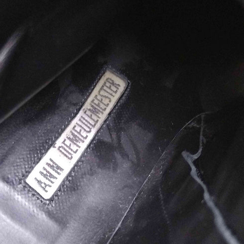 アンドゥムルメステール Ann DEMEULEMEESTER イタリア製 サイドジップ チャンキーヒール レザーブーツ レディース EUR:36