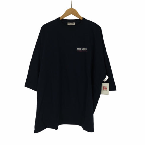 ミルクフェド MILKFED. BACK LOGO POCKET TEE ビッグシルエット Tシャツ レディース ONE SIZE