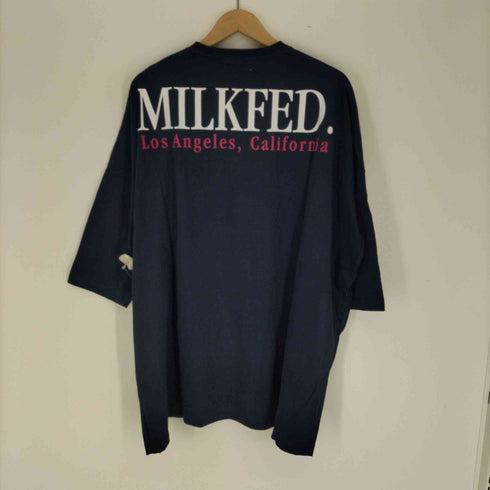 ミルクフェド MILKFED. BACK LOGO POCKET TEE ビッグシルエット Tシャツ レディース ONE SIZE
