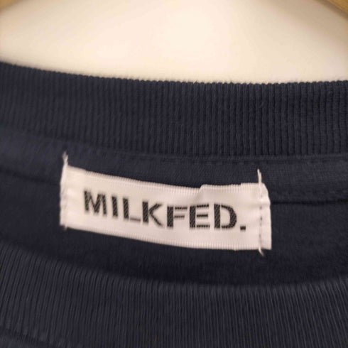 ミルクフェド MILKFED. BACK LOGO POCKET TEE ビッグシルエット Tシャツ レディース ONE SIZE