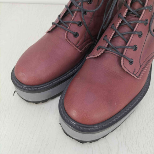 レギュレーション ヨウジヤマモト REGULATION Yohji Yamamoto 厚底 サイドジップ 8ホールブーツ レディース