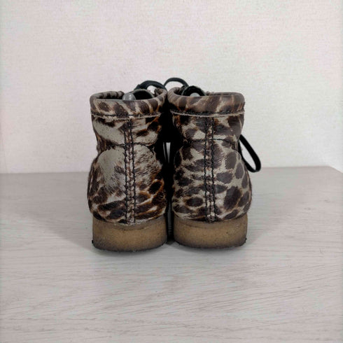 クラークスオリジナル CLARKS ORIGINALS WALLABEE BOOT レオパード柄 ハラコ ワラビー メンズ JPN:40