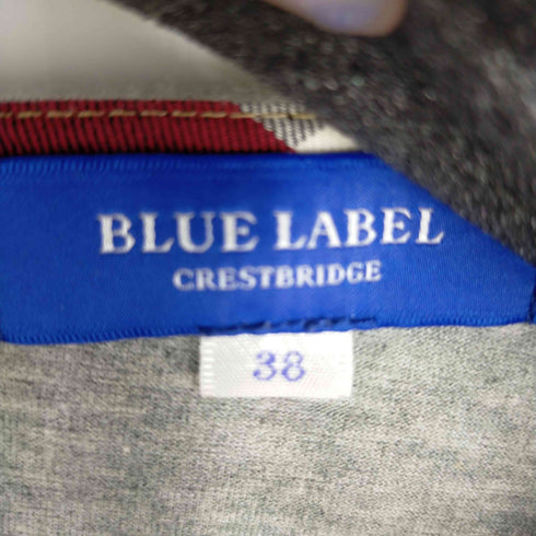 ブルーレーベルクレストブリッジ BLUE LABEL CRESTBRIDGE ノバチェック フリルスリープカットソー レディース 38