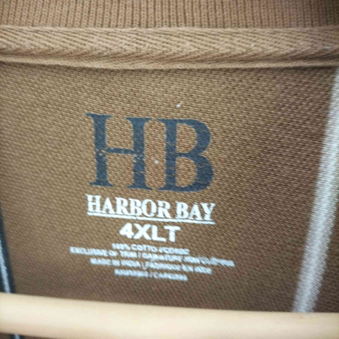 ハーバーベイ HARBOR BAY ストライプ ポロワンピース ビッグサイズ 4XLT レディース 4XLT