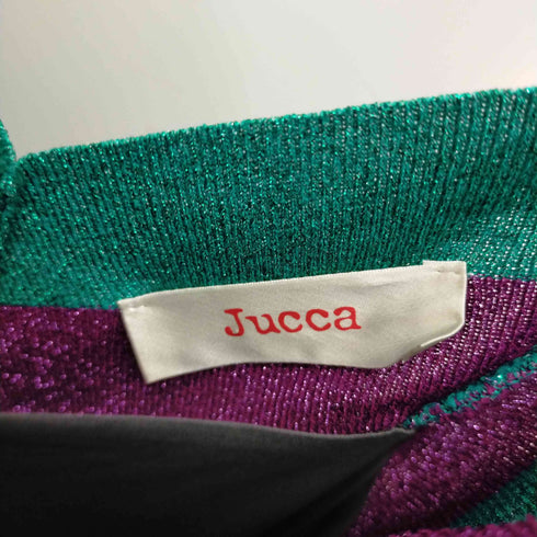 ユッカ JUCCA ラメ混 キャミワンピース マキシ ニット レディース M
