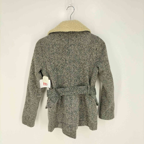 デニムアンドサプライ ラルフローレン DENIM & SUPPLY RALPH LAUREN ツイード ショールカラーボアコート レディース import:XS