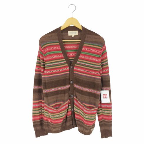 デニムアンドサプライ ラルフローレン DENIM & SUPPLY RALPH LAUREN ネイティブボーダー コットンリネン カーディガン メンズ import:M