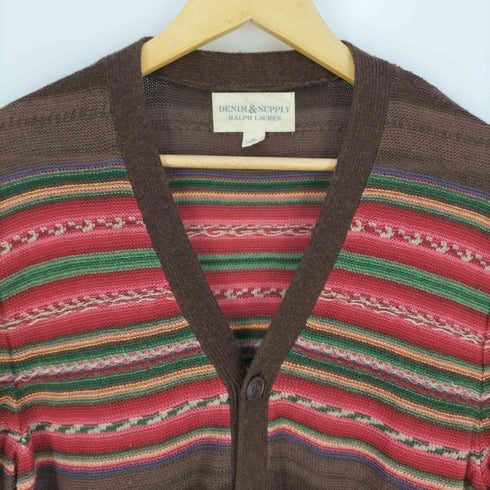 デニムアンドサプライ ラルフローレン DENIM & SUPPLY RALPH LAUREN ネイティブボーダー コットンリネン カーディガン メンズ import:M
