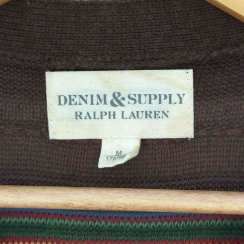 デニムアンドサプライ ラルフローレン DENIM & SUPPLY RALPH LAUREN ネイティブボーダー コットンリネン カーディガン メンズ import:M