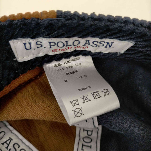 ユーエスポロアッスン U.S.POLO ASSN コーデュロイ マルチカラーCAP 帽子 メンズ 57~59cm