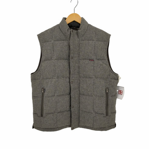 パパス papas ヘリンボーンウールダウンベスト メンズ JPN:L 50