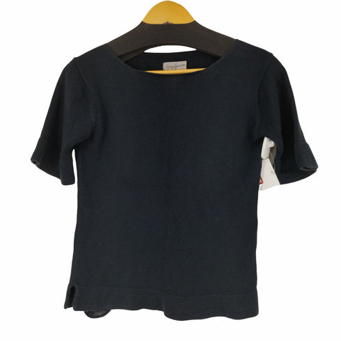 ヨウジヤマモト Yohji Yamamoto ボートネック S/S コットンニット レディース JPN:3